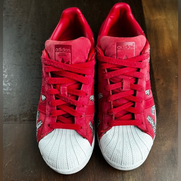 Adidas x Farm Co Red Pineapple Suede Superstar - Picture 2 of 9